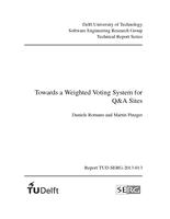 Towards a weighted voting system for Q&A sites