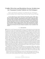 Conflict detection and resolution system architecture for unmanned aerial vehicles in civil airspace