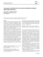 Assessment of joystick and wrist control in hand-held articulated laparoscopic prototypes
