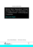 Strain Rate Dependen 3-Point Bending Test and Simulation of a Unidirectional Carbon/Epoxy Composite