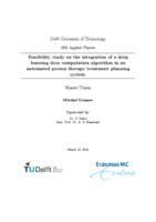 Feasibility study on the integration of a deep learning dose computation algorithm in an automated proton therapy treatment planning system
