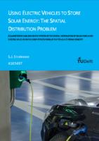 Using Electric Vehicles to Store Solar Energy: The Spatial Distribution Problem