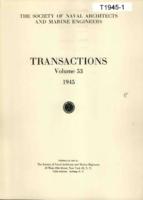 Transactions of The Society of Naval Architects and Marine Engineers, SNAME, Volume 53, 1945