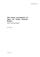SBW Analyse macrostabiliteit van Dijken met Eindige Elementen-Modellenen - opstellen stappenplan