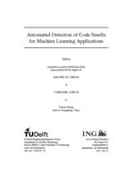 Automated Detection of Code Smells for Machine Learning Applications