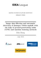 Image data filtering and automatic detection of damages within asphalt with the help of ground-penetrating radar (GPR) and machine learning methods