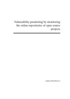 Vulnerability prealerting by monitoring the online repositories of open source projects 
