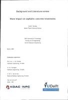 Background and Literature review: Wave impact on asphaltic concrete revetments - Master Thesis Literature Review