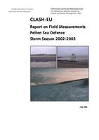 CLASH-EU: Report on field measurements: Petten sea defence: Storm season 2002-2003