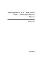 Ontology Driven RDF Data Creation for the Universal Information Adapter