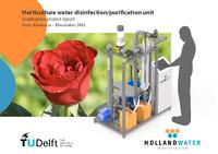 Horticulture water disinfection unit