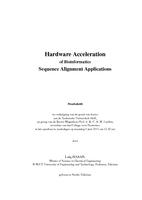Hardware Acceleration of Bioinformatics Sequence Alignment Applications