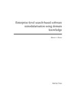 Enterprise-level search-based software remodularisation using domain knowledge