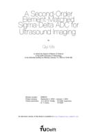 A Second-Order Element-Matched Sigma-Delta ADC for Ultrasound Imaging
