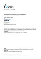 Semi-Analytical Composite Oval Fuselage Weight Estimation
