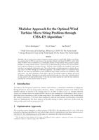 Modular approach for the optimal wind turbine micro siting problem through CMA-ES algorithm (abstract)