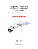 Design of a wireless data transmission system for Super E-paper