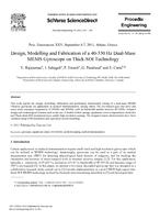 Design, Modelling and Fabrication of a 40-330 Hz Dual-Mass MEMS Gyroscope on Thick-SOI Technology