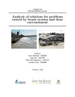 Analysis of solutions for problems caused by beach erosion and dune encroachment