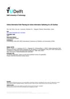 Online Informative Path Planning for Active Information Gathering of a 3D Surface