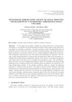 Nonlinear Aeroelastic Study of Stall Induced Oscillation in a Symmetric Airfoil