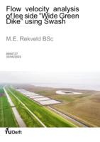 Flow velocity analysis of lee side “Wide Green Dike” using Swash