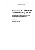 Monitoring van de effecten van de verruiming 48'-43': Samenvatting van de ontwikkelingen in de Westerschelde (tussenstand 2000)