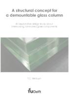 A structural concept for a demountable glass column