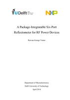 A Package Integratable Six Port Reflectometer for RF Power Devices