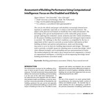 Assessment of building performance using computational intelligence: Focus on the disabled and elderly