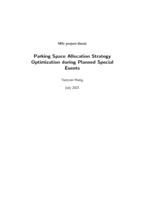 Parking Space Allocation Strategy Optimization during Planned Special Events