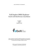 Full-Duplex CMOS Duplexer: Passive self-interference cancellation