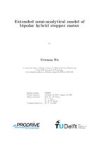 Extended semi-analytical model of bipolar hybrid stepper motor