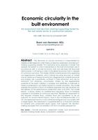 Economic circularity in the built environment: An assessment and decision-making supporting model for the real estate sector & construction industry