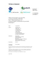 Onderzoek naar effecten van stopzetting grondwateronttrekking DSM Delft: Fase 1: Monitoringstrategie voor grondwaterstijging, waterkwaliteit en geotechniek - Hoofdrapport