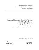 Integrated Language Definition Testing: Enabling Test-Driven Language Development