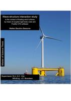 Wave-structure interaction study, in the context of floating wind turbines, by mean of coupled rigid body code and Fluidity CFD software  