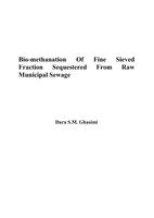 Bio-methanation Of Fine Sieved Fraction Sequestered From Raw Municipal Sewage