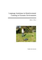 Language Assistance in Reinforcement Learning in Dynamic Environments