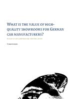 The added value of flagships for German car manufacturers