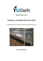 Damage on rock slopes under wave attack
