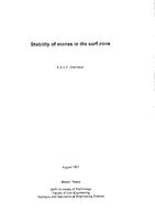 Stability of stones in the surf zone