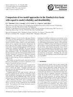 Comparison of two model approaches in the Zambezi river basin with regard to model reliability and identifiability