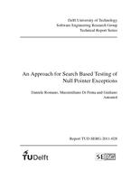 An Approach for Search Based Testing of Null Pointer Exceptions