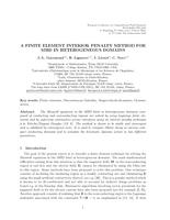 A Finite Element Interior Penalty Method for MHD in heterogeneous domains