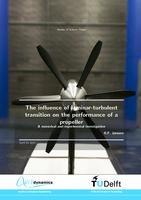 The influence of laminar-turbulent transition on the perfomance of a propeller