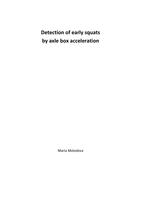 Detection of early squats by axle box acceleration