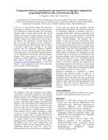 Comparison between experimental and numerical stratigraphy emplaced by prograding bedforms with a downstream slip face (abstract)