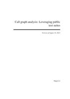 Call graph analysis: Leveraging public test suites