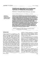 Polythionate degradation by tetrathionate hydrolase of Thiobacillus ferrooxidans